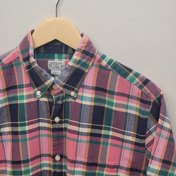 J. Crew Other - J. Crew Summer Plaid Short Sleeve Shirt M